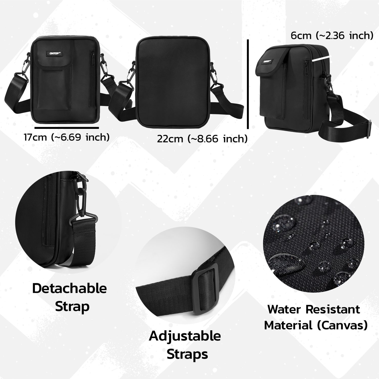 Base Pocket Unisex Trendy Crossbody Bag 2