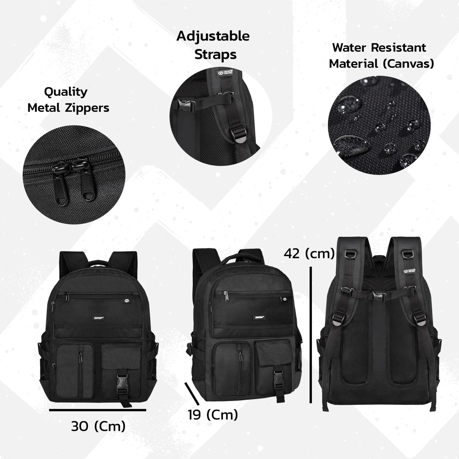 Concord Backpack Pos Pro 15.6 Inch Canvas 2