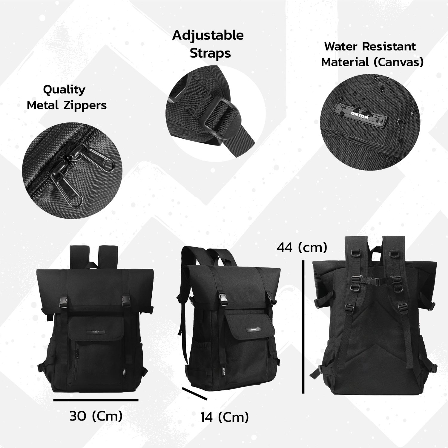 Fold Backpack 15.6 Inch Canvas 2