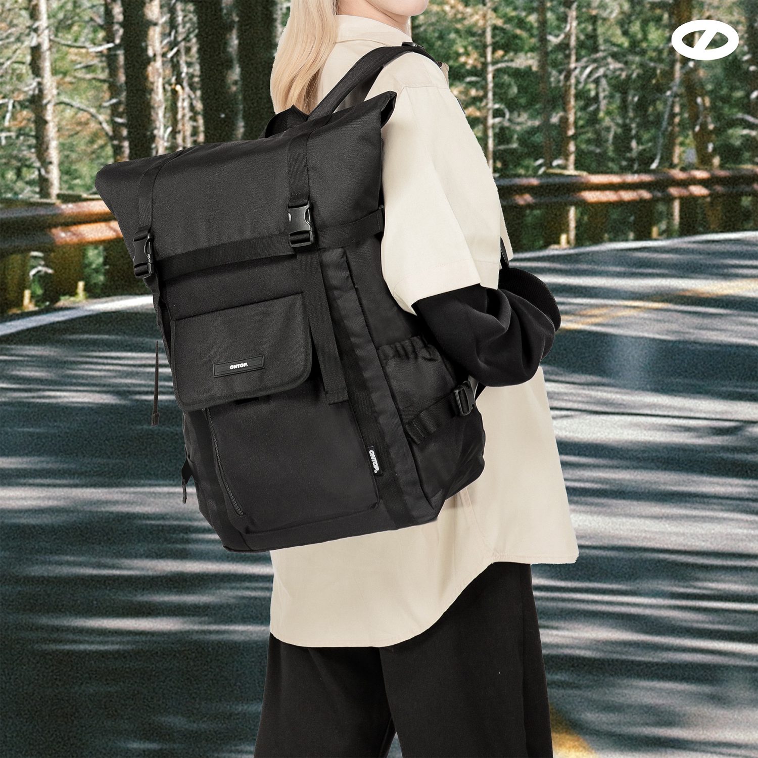 Fold Backpack 15.6 Inch Canvas 7