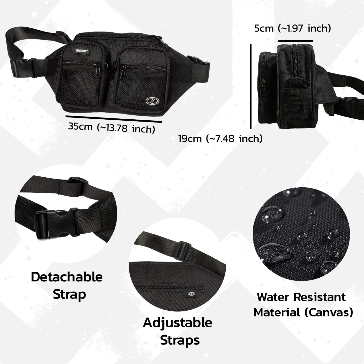 Mesh Bumbag Unisex Trendy Waist Pouch 2