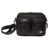 mesh double pocket shoulder bag