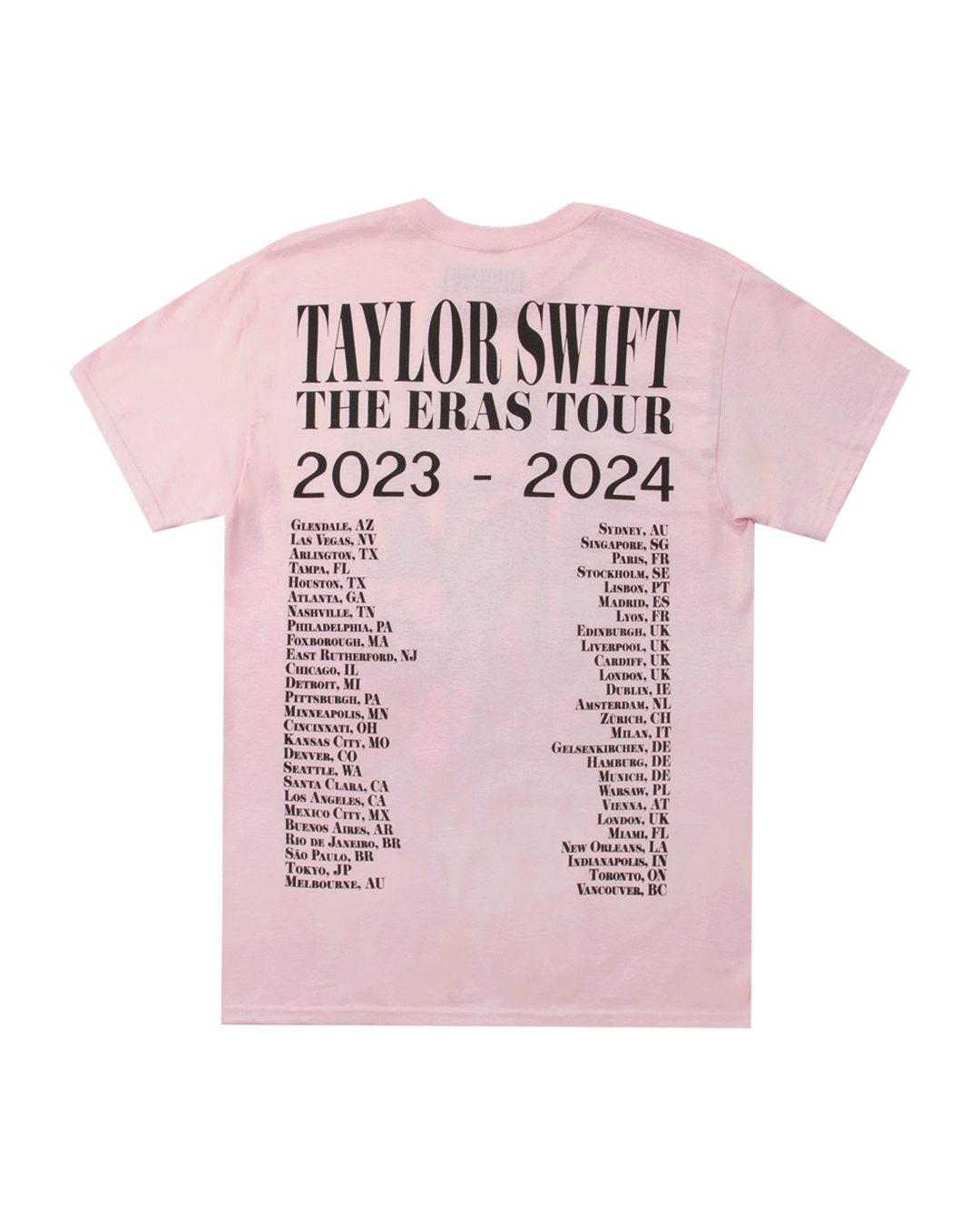 Taylor Swift Eras Tour Pink T-Shirt 2 Taylor Swift Eras Tour Pink T-Shirt - Image 2