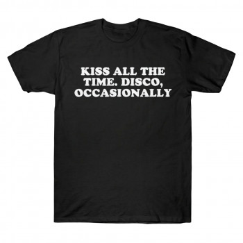 Harry Styles Kiss All The Time Aesthetic Tee - Vinyl Disco Circle Shirt