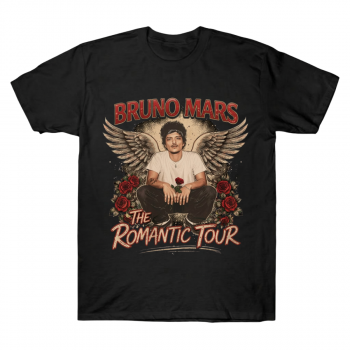Bruno Mars Romantic Tour Angel Wings Tee