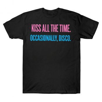 Kiss All The Time Harry Styles Shirt - Pink Blue Disco Occasionally Tee