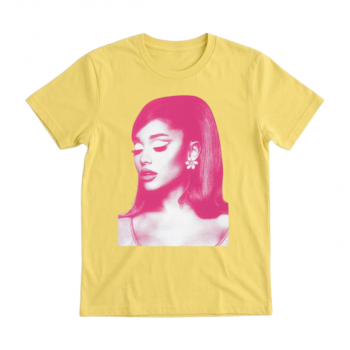 Ariana Grande Pink Portrait Graphic Tee