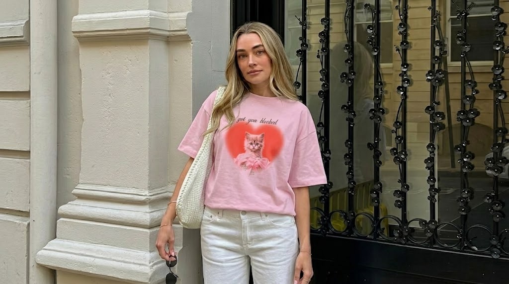 Sabrina Carpenter Got You Blocked Cat Aesthetic Tee
