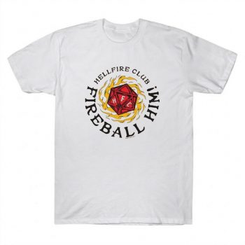 Stranger Things Hellfire Club Fireball Him Tee