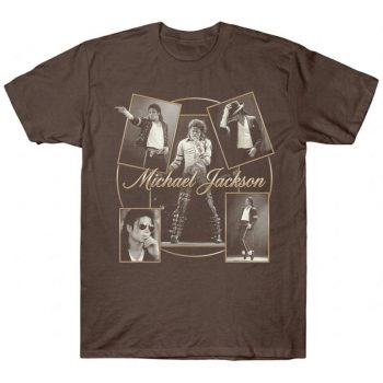 Michael Jackson Vintage Gold Collage Tee