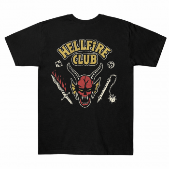 Jamie Campbell Bower Hellfire Club Double Sided Graphic Tee