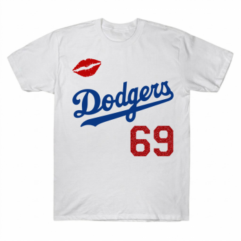 Sabrina Carpenter Dodgers 69 Two-Sided Graphic Tee