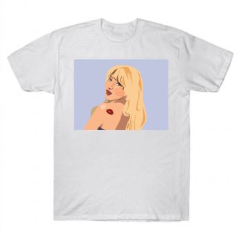 Sabrina Carpenter Kiss Mark Graphic Aesthetic T-Shirt