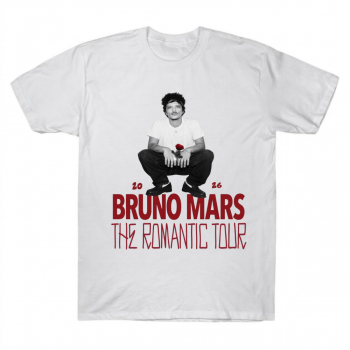 Bruno Mars The Romantic Tour Two-Sided Tee