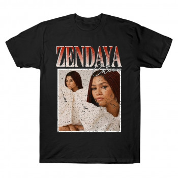 Zendaya Line Art Shirt - Minimalist Braid Profile Graphic Tee - Modern Aesthetic