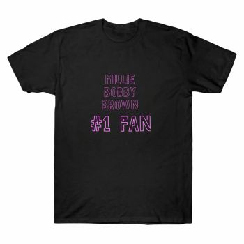 Millie Bobby Brown #1 Fan Neon Pink Graphic Tee