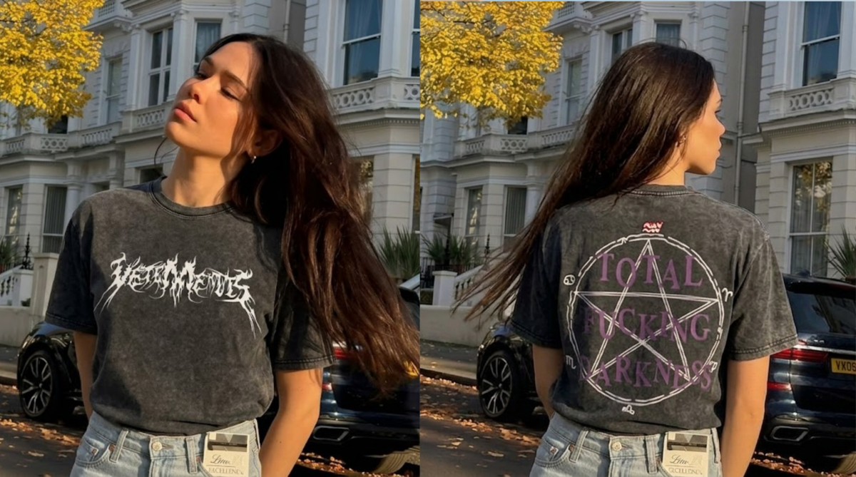 Sadie Sink Heavy Metal Gothic T-shirt 4 Sadie Sink Heavy Metal Gothic T-shirt