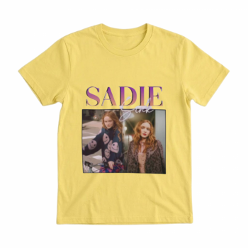Sadie Sink Dual Photo Purple Graphic Tee