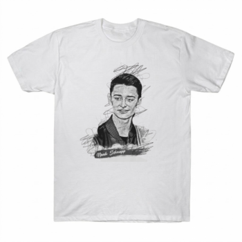 Noah Schnapp Artistic Sketch Portrait Graphic Tee