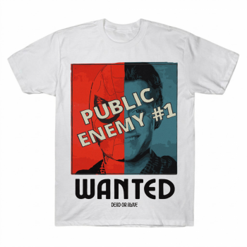 Tom Holland Public Enemy Wanted Iconic T-shirt