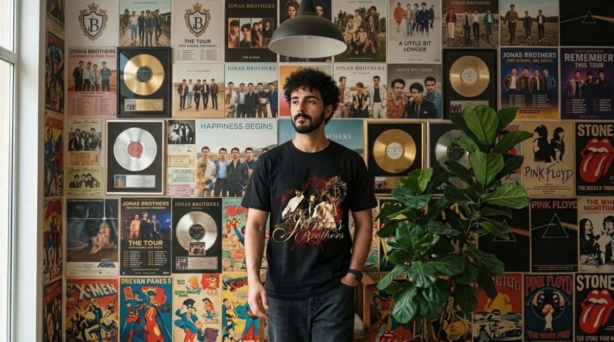 Jonas Brothers Vintage 2005 Est Graphic T-Shirt