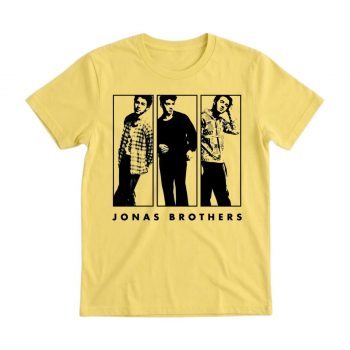 Jonas Brothers Classic Star Beat Yellow Style Tee
