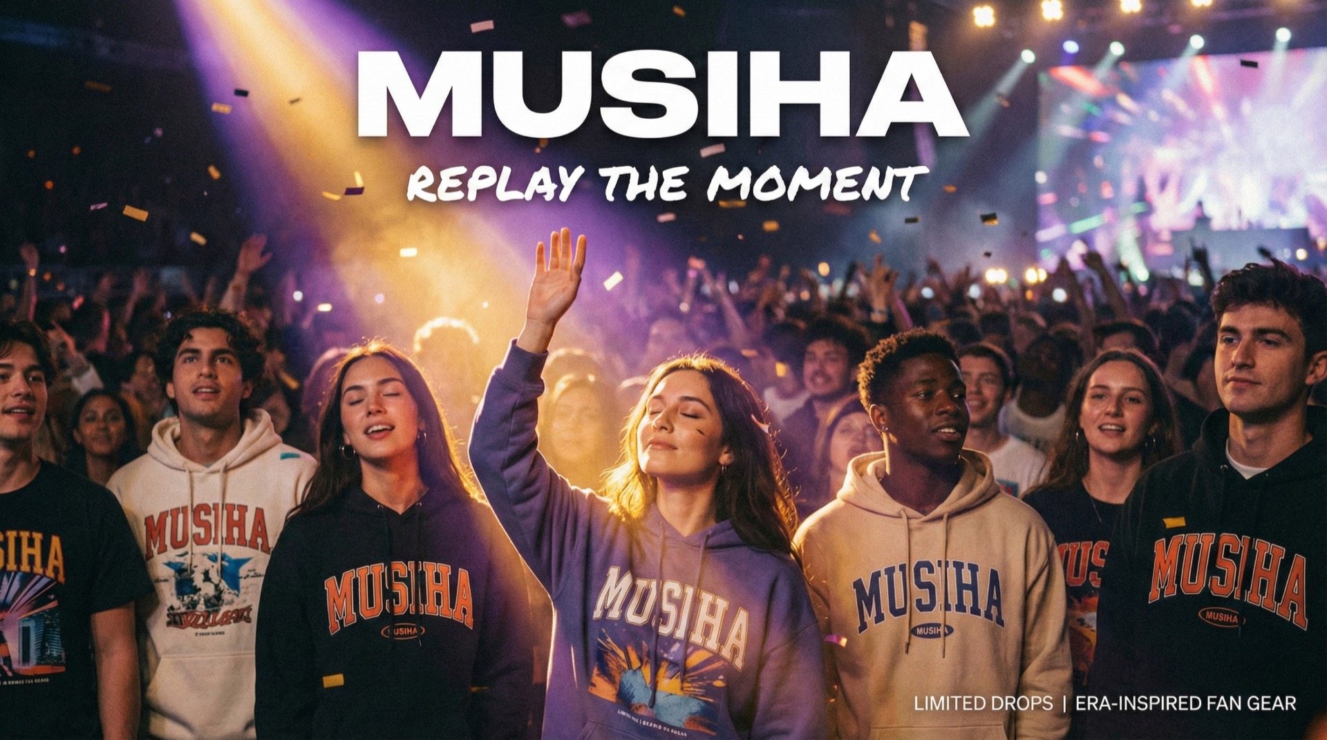 MUSIHA - Replay the Moment - Concert crowd wearing MUSIHA merch