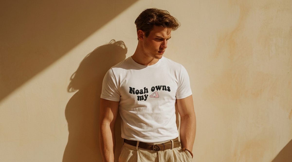 Noah Schnapp Noah Owns My Heart Retro Graphic Tee