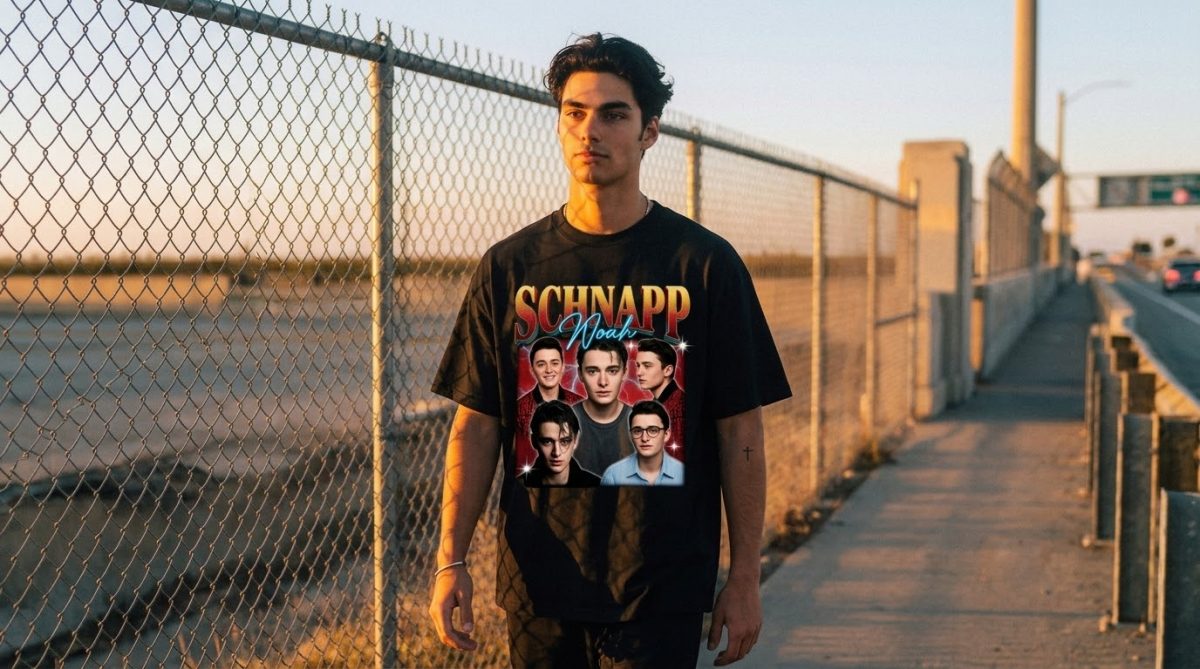 Noah Schnapp Retro 90s Heavy Metal Electric Graphic Tee