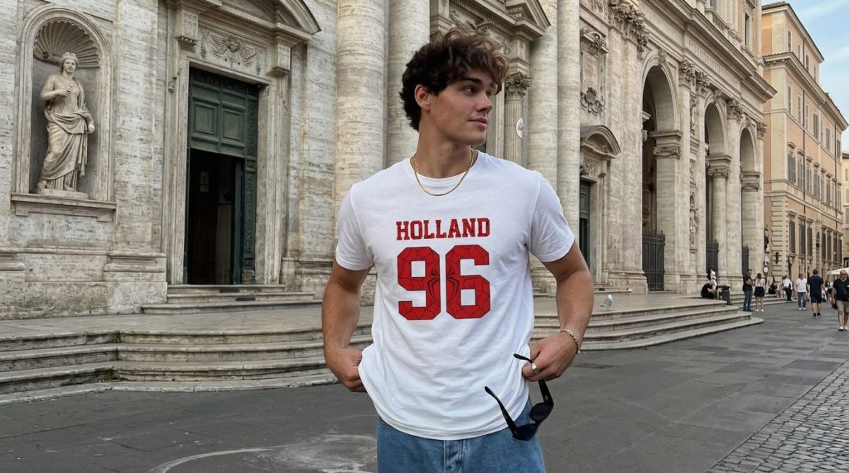 Tom Holland Spiderman Red Number Iconic T-shirt 4 Tom Holland Spiderman Red Number Iconic Star T-shirt