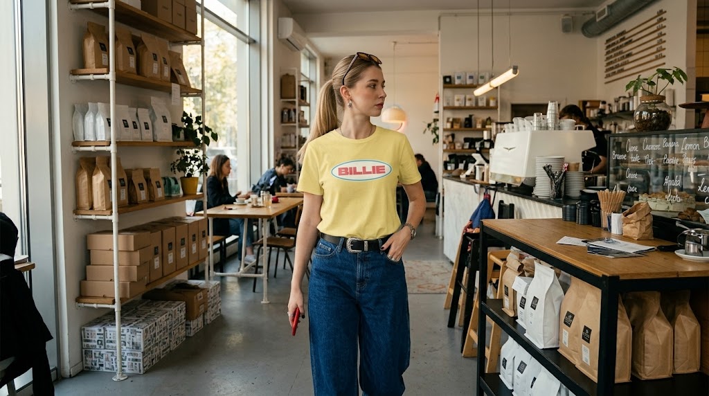 Billie Eilish Minimalist Oval Aesthetic Tee