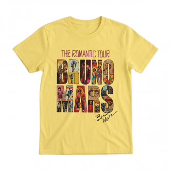Bruno Mars The Romantic Tour Discography Tee