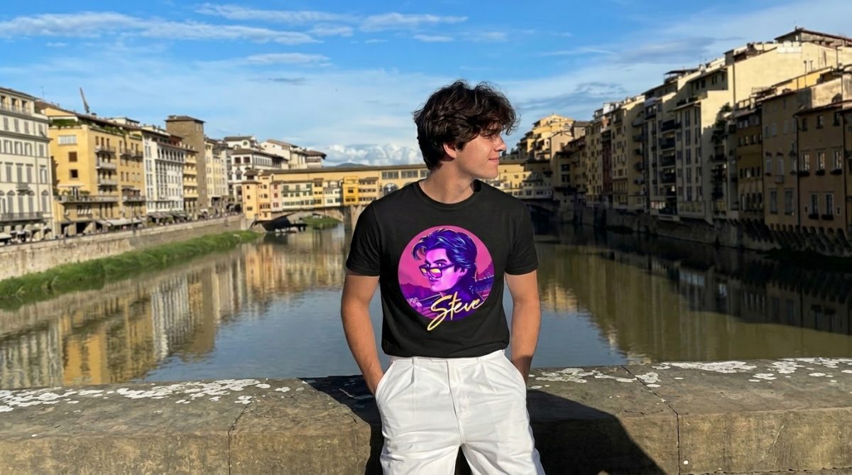 DJO Joe Keery Retro Synth Wave Icon Style Tee