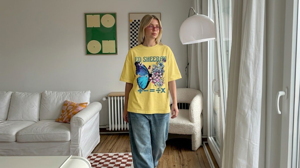 Ed Sheeran Butterfly Mathematics Graphic Tee 4 Ed Sheeran Butterfly Mathematics Graphic Tee