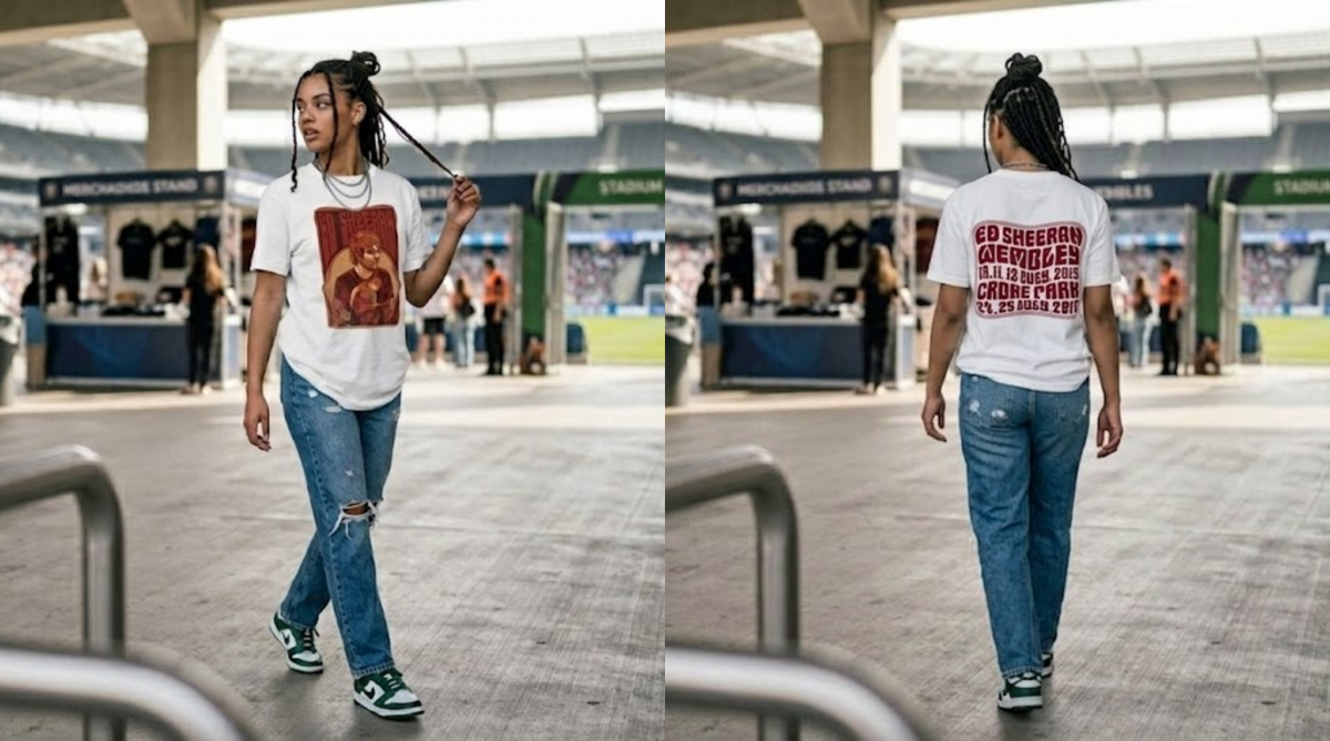 Ed Sheeran Vintage Wembley World Tour Tee 4 Ed Sheeran Vintage Wembley World Tour Tee