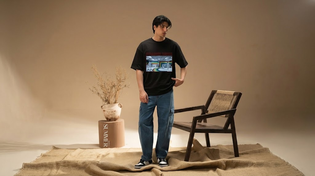 Jamie Campbell Bower 001 Rainbow Room Graphic Tee