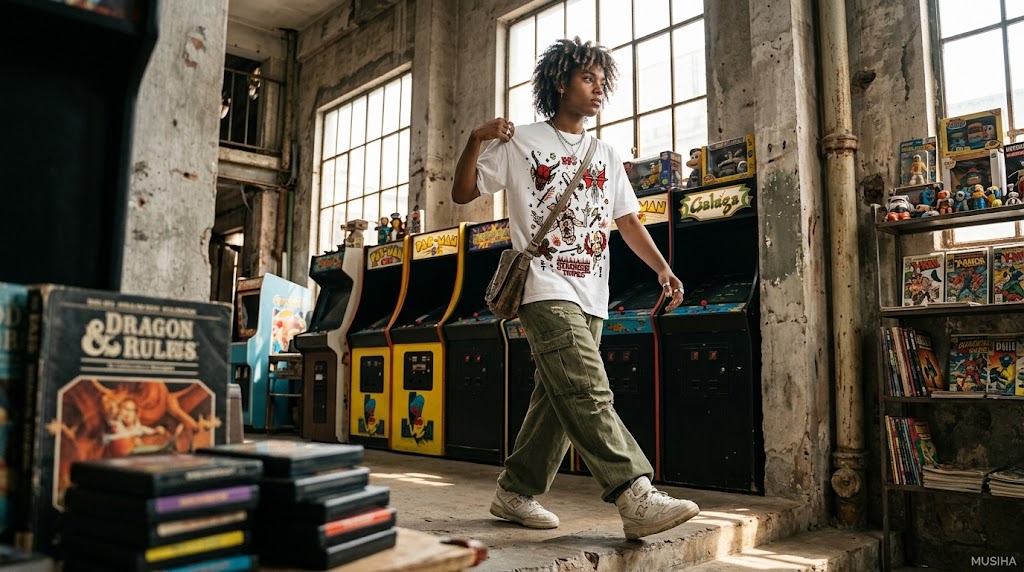 Stranger Things Hellfire Club Icon Collage Tee