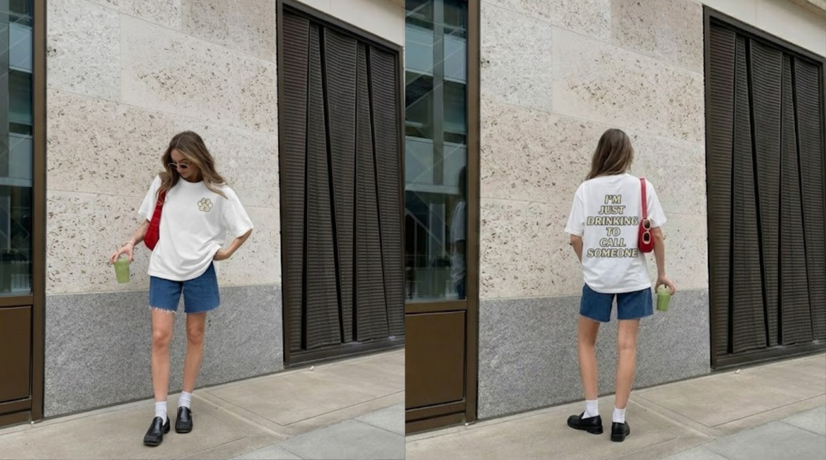 Sabrina Carpenter Drinking To Call Someone 2-Sided Tee 4 Sabrina Carpenter Drinking To Call Someone 2-Sided Tee