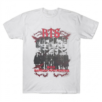BTS Bangtan Sonyeondan Gothic Metal Graphic Tee