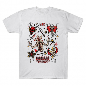 Stranger Things Hellfire Club Icon Collage Tee