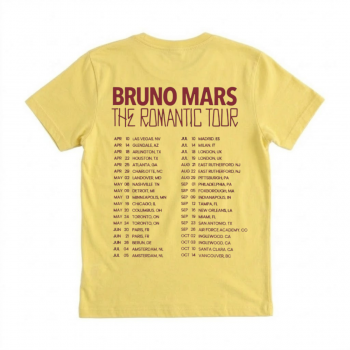 Bruno Mars Romantic Tour Angel Wings Tee