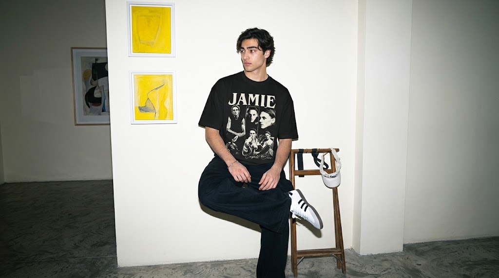 Jamie Campbell Bower 90s Vintage Collage Graphic Tee