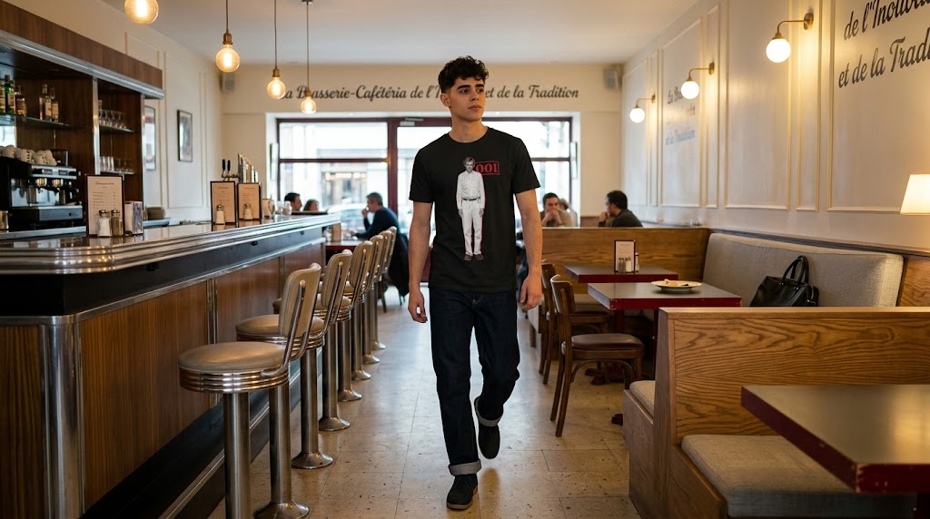 Jamie Campbell Bower 001 Graphic T-Shirt Retro Style