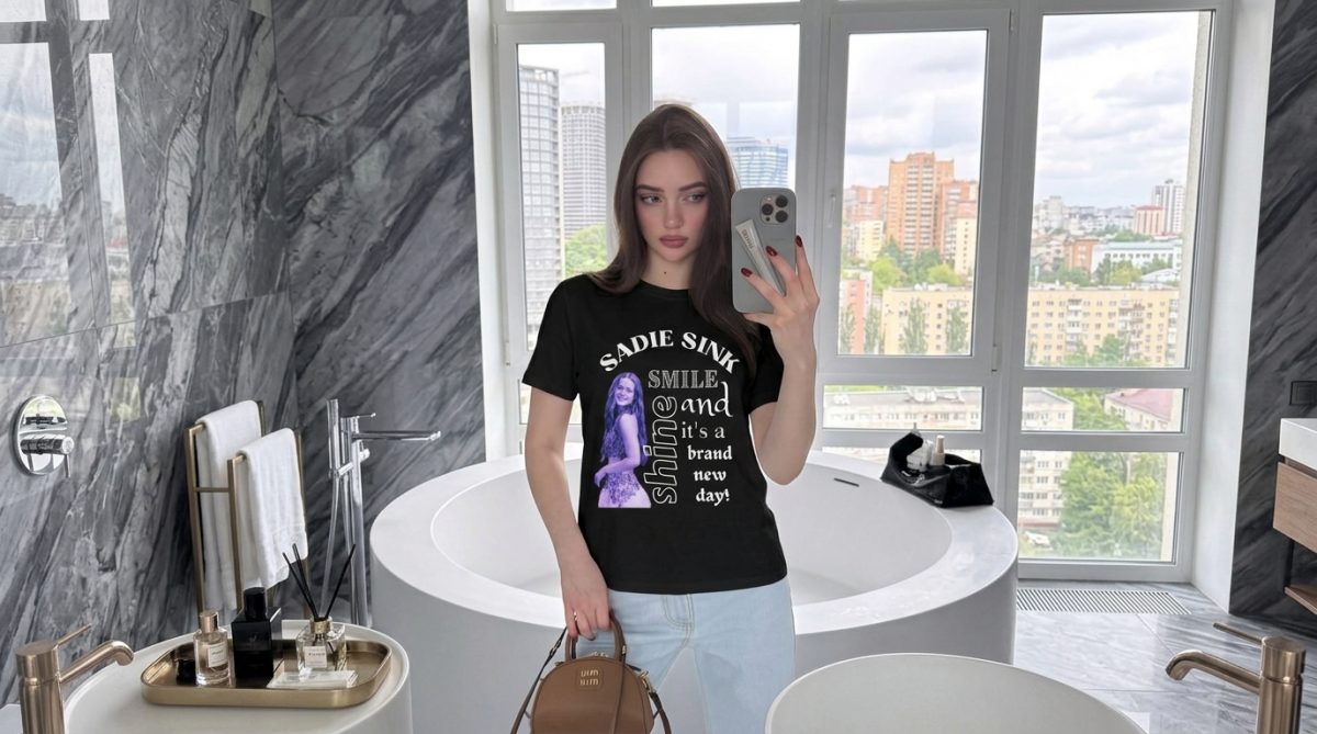 Sadie Sink Smile and Shine Brand New Day Tee