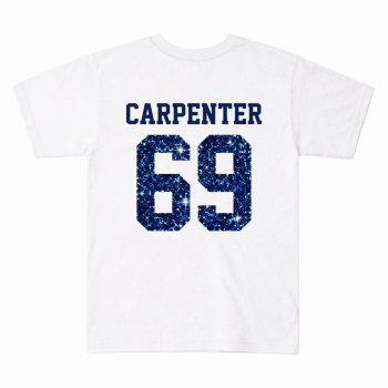Sabrina Carpenter Dodgers 69 Two-Sided Graphic Tee