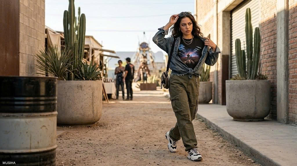 Zendaya Desert Planet Sci-fi Cinematic Tee