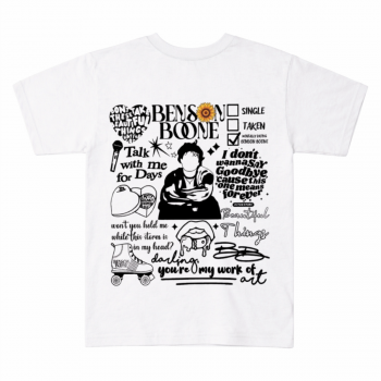 Benson Boone Want Man Tour Sunflower Doodle Tee