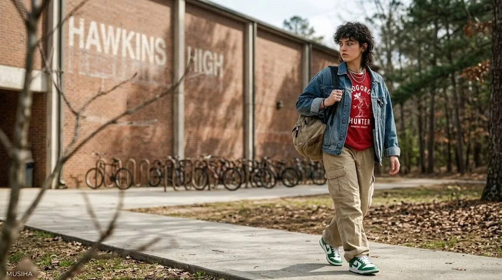 Stranger Things Demogorgon Hunter Graphic Tee