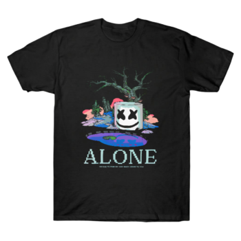 Marshmello Alone Pixel Art Graphic T-Shirt