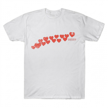 Benson Boone Benny Red Hearts Aesthetic Tee